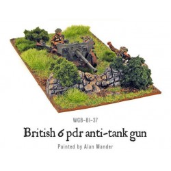 British Army Six Pounder AT Gun 28mm WWII WARLORD GAMES