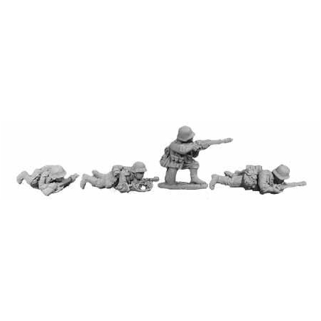 German Wehrmacht Prone/Kneeling II 28mm WWII BLACK TREE DESIGN