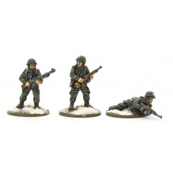 U.S. American Airborne Squad (Winter) 28mm WWII WARLORD GAMES