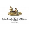 Italian Bersaglieri Breda MMG (Sun hats or Helmets) 28mm WWII WARLORD GAMES