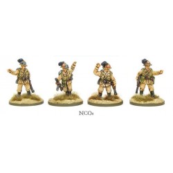 Italian Bersaglieri Officers/NCOs (Sun hats or Helmets) 28mm WWII WARLORD GAMES