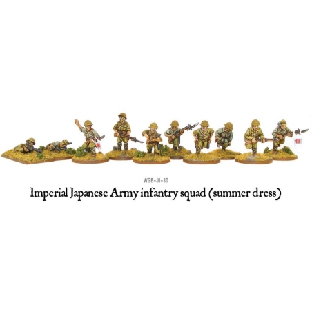 Imperial Japanese Army infantry squad (summer dress) 28mm WWII WARLORD GAMES