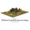 American U.S. Marines USMC M3A1 37mm anti-tank gun 28mm WWII WARLORD GAMES