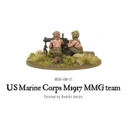 American U.S. Marines USMC M1917 MMG team 28mm WWII WARLORD GAMES