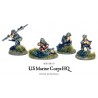 American U.S. Marines USMC Corps HQ 28mm WWII WARLORD GAMES