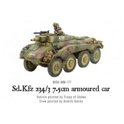 German Sd.Kfz 234/3 7.5cm armoured car 28mm WWII WARLORD GAMES