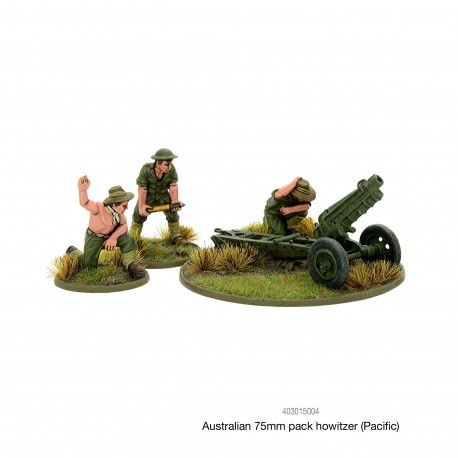 Australian 75mm pack howitzer (Pacific) 28mm WWII WARLORD GAMES