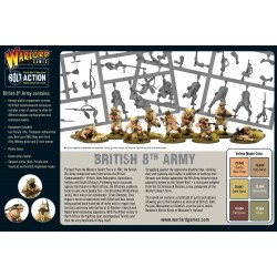 PRE-ORDER - British 8th Army Infantry box set 28mm WWII WARLORD GAMES