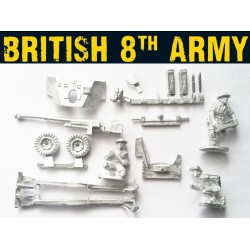 British 8th Army Six Pounder AT Gun 28mm WWII WARLORD GAMES