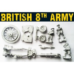 British 8th Army 25 Pounder Gun 28mm WWII WARLORD GAMES