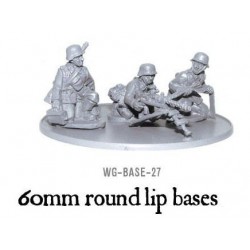 60mm round lip bases x 4 WARLORD GAMES