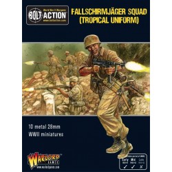 German Fallschirmjager squad (tropical Uniform) 28mm WWII WARLORD GAMES