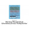 28mm WWII U.S. American 1st Infantry Division "The Big Red 1" decals sheet WARLORD