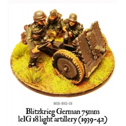 German Blitzkrieg 75mm LeiG 18 light artillery (1939-42) 28mm WWII WARLORD GAMES