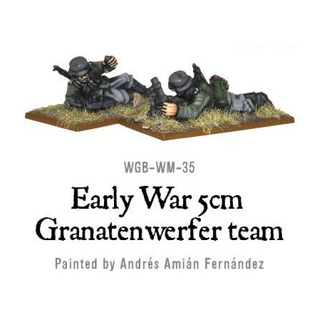 German Heer 5cm Granatenwerfer team 28mm WWII WARLORD GAMES