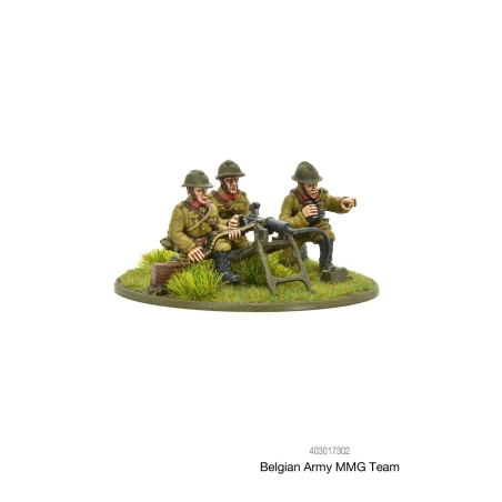 Belgian Army MMG team 28mm WWII WARLORD GAMES