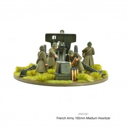 French Army 105mm medium howitzer 28mm WWII WARLORD