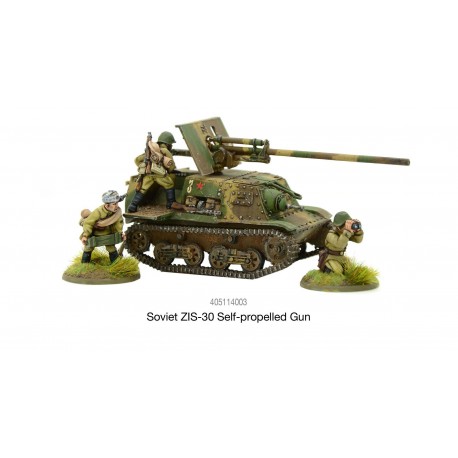 Russian Soviet Soviet ZIS-30 SPG 1/56 - 28mm WWII WARLORD GAMES