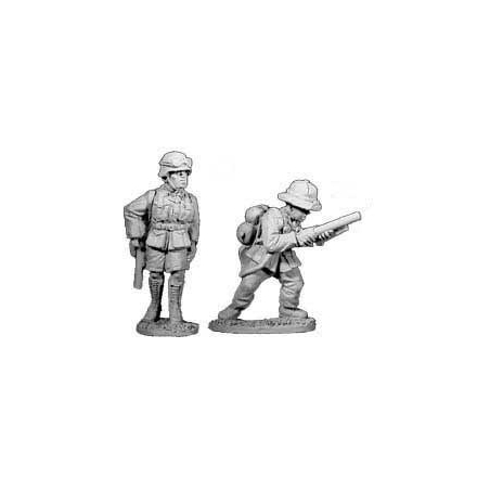 German Afrika Korps w/Flamethrowers II 28mm WWII BLACK TREE