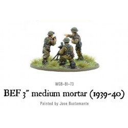 British Expeditionary Force (BEF) 3" medium mortar 28mm WWII WARLORD GAMES