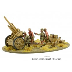 German Afrika Korps LeFH 18 10.5cm medium artillery 28mm WWII WARLORD GAMES