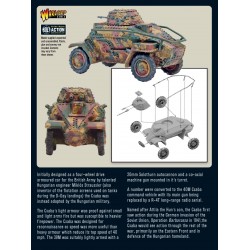 Hungarian 39M Csaba armoured car 28mm 1/56th WWII WARLORD