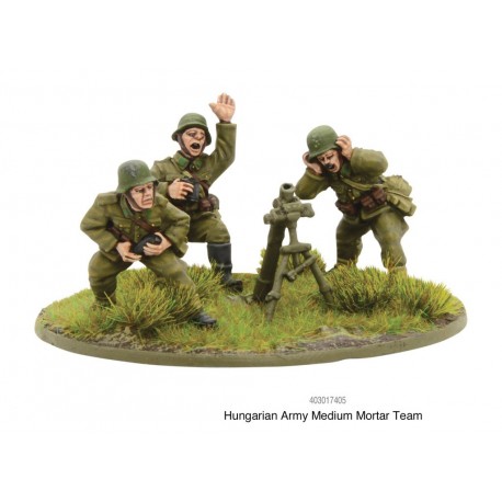 Hungarian Army medium mortar team 28mm WWII WARLORD