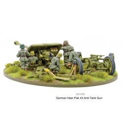 German Heer PaK 43 Anti-tank gun 28mm WWII WARLORD GAMES