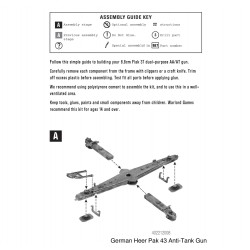 German Heer PaK 43 Anti-tank gun 28mm WWII WARLORD GAMES