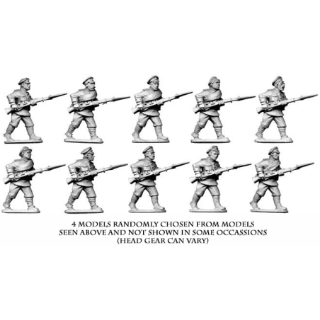 Soviet White Russian Infantry (WINTER-WAR) 28mm COPPLESTONE CASTINGS