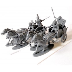 Ancient Celtic Gallic Chariot (3) 28mm Plastic VICTRIX MINIATURES