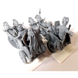 Ancient Celtic Gallic Chariot (3) 28mm Plastic VICTRIX MINIATURES