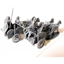 Ancient Celtic Gallic Chariot (3) 28mm Plastic VICTRIX MINIATURES