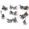 Ancient Celtic Gallic Chariot (3) 28mm Plastic VICTRIX MINIATURES