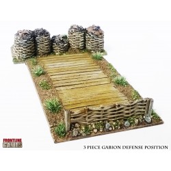 Gabion Defense posistion 1 (3pcs) 28mm ECW TYW Pike & Shotte FRONTLINE