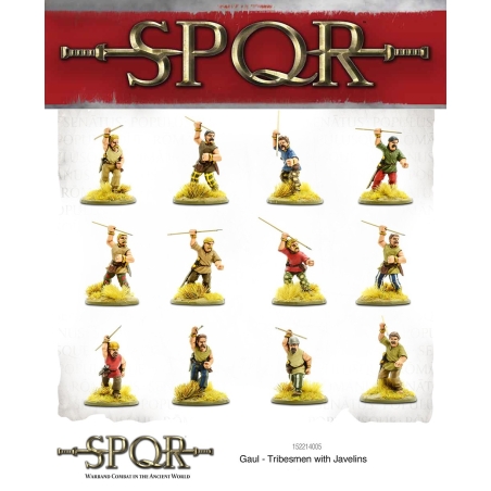 SPQR Gaul Tribesmen with Javelins 28mm Ancients WARLORD GAMES