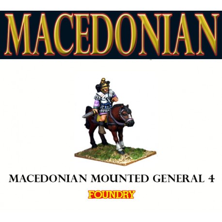 Macedonian Mounted General 4 28mm Ancients FOUNDRY