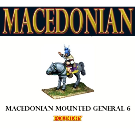 Macedonian Mounted General 6 28mm Ancients FOUNDRY