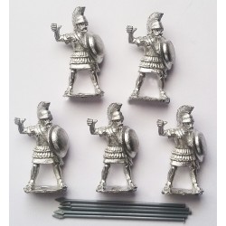 Greek Hoplites in Attic Helmets 28mm Ancients FOUNDRY