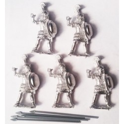 Greek Hoplites in Tall Corinthian Helmets 28mm Ancients FOUNDRY