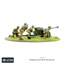 Hungarian Army Pak 40 anti-tank gun 28mm WWII WARLORD GAMES