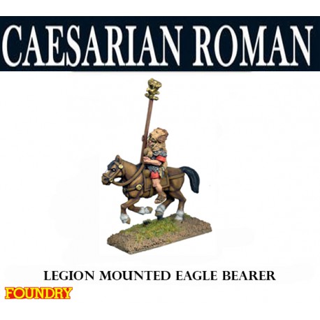 Caesarian Roman Mounted Eagle Bearer 28mm Ancients FOUNDRY