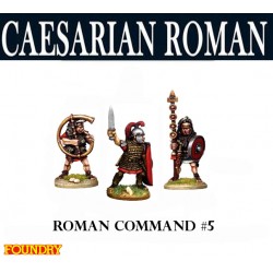 Caesarian Roman Command 5 28mm Ancients FOUNDRY