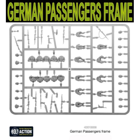 German passengers frame 28mm WWII WARLORD GAMES