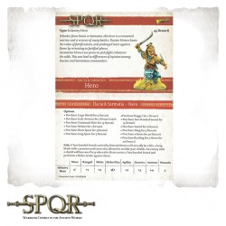 Dacian Noble Warrior Command (3) 28mm Ancients SPQR WARLORD