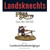 Landsknecht Handbuchse light gun (2) 28mm Renaissance WARLORD