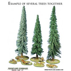 10"- 12" Spruce / Pine Tree set (1) FRONTLINE GAMES