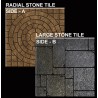 LARGE STONE - RADIAL STONE 2"x2" DOUBLE-SIDE DUNGEON TILES