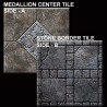 STONE BORDER - MEDALLION CENTER 2"x2" DOUBLE-SIDE DUNGEON TILES