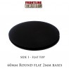 60mm x 2mm thick round lipped bases FRONTLINE GAMES